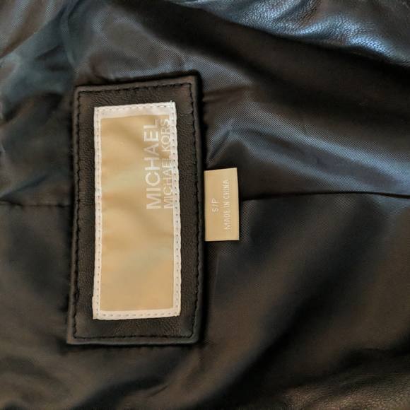 Michael Kors Leather Jacket - Picture 2 of 5